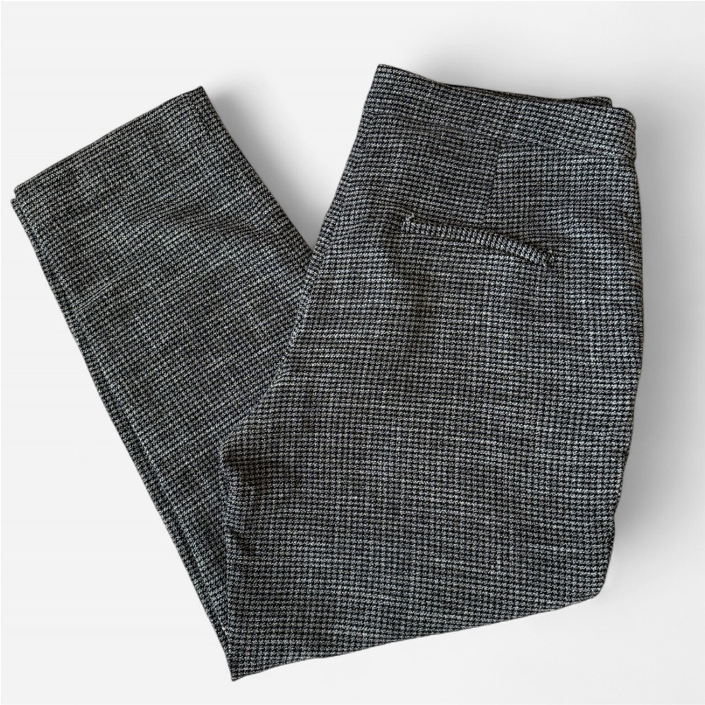 Gray and Black Plaid Pants